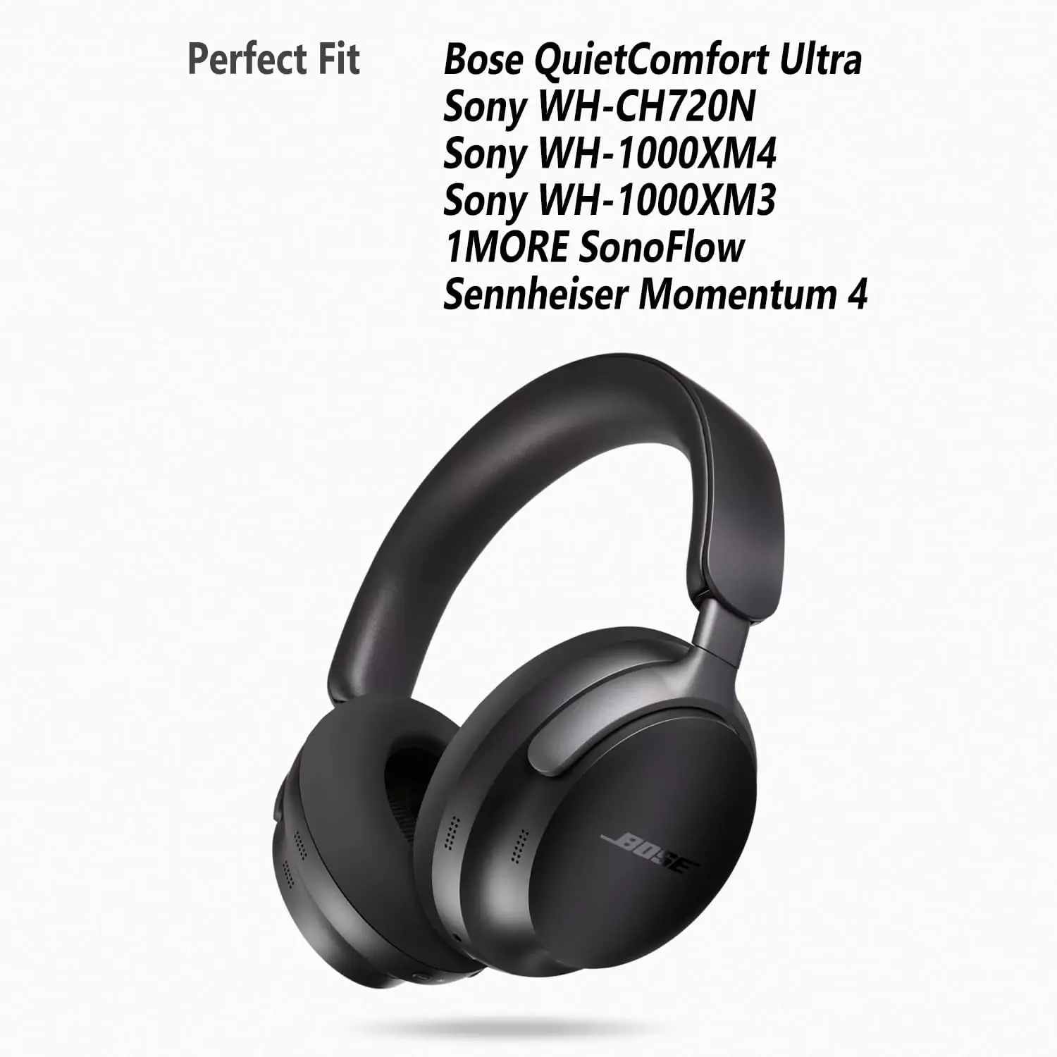 Sennheiser Headphone Momentum 4 - Bose QC Ultra Sony için silikon
