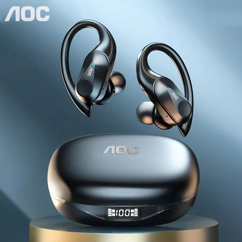 Wired Earphone Mic - AOC Spor Kulaklık Kablosuz Bluetooth 6.0