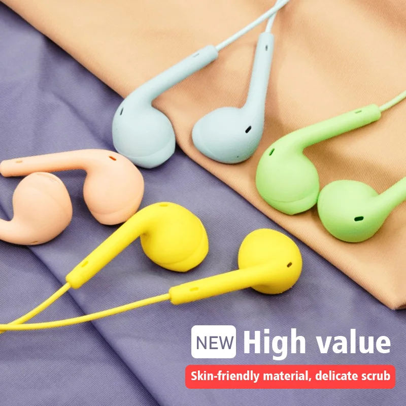 Wired Earphone Mic - 1/2/3/4 adet evrensel 3.5mm stereo kulak