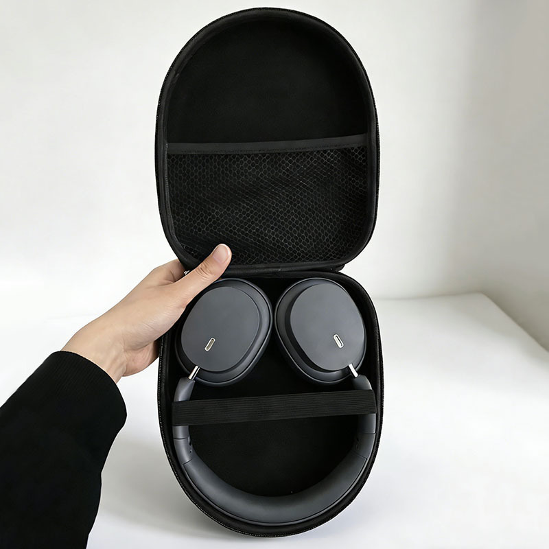 Headphone Case Hard - Kulaklık saklama kutusu 1 adet siyah