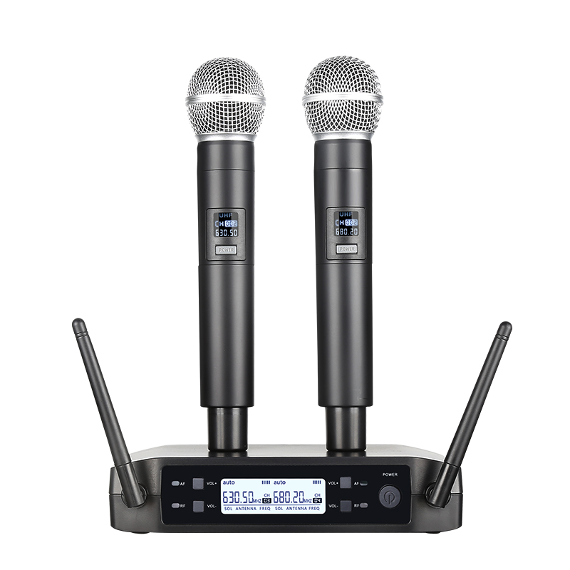 Shure Mic Sm58 - Kablosuz Mikrofon El Çift Kanallı UHF