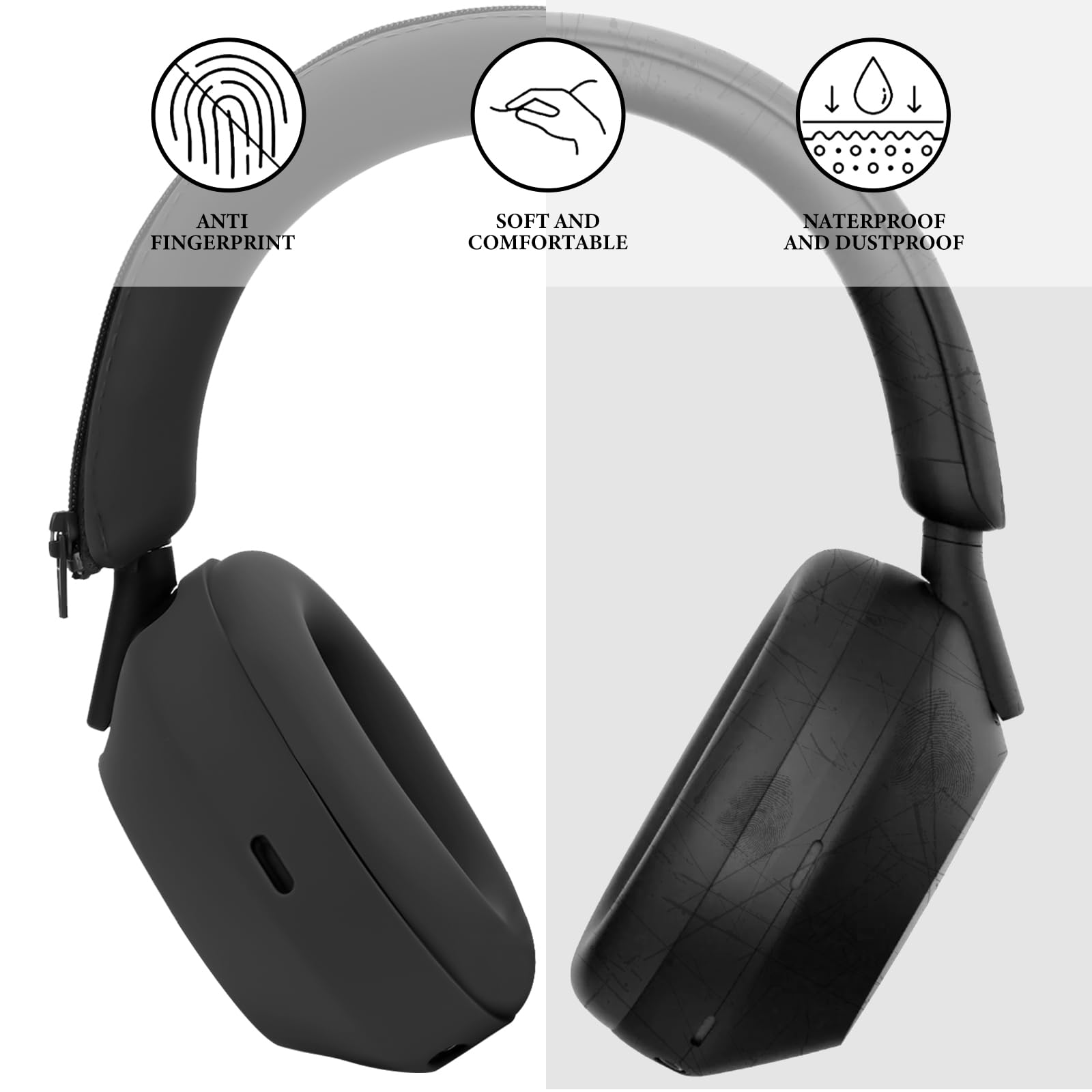 3'ü 1 arada Silikon Koruyucu K - Sony Headphone Wh-1000Xm5 incelemesi ve fiyatı