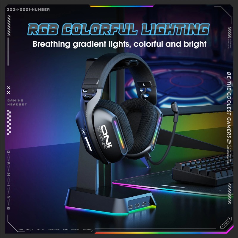 ONIKUMA GT808 Kablosuz Oyun Ku - Gaming Headset Rgb incelemesi ve fiyatı