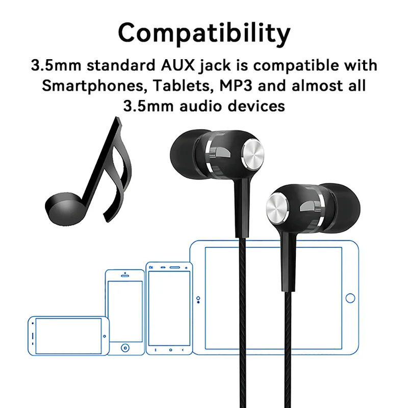 1/2/3/4 adet 3.5mm kablolu kul - Wired Earphone Mic incelemesi ve fiyatı