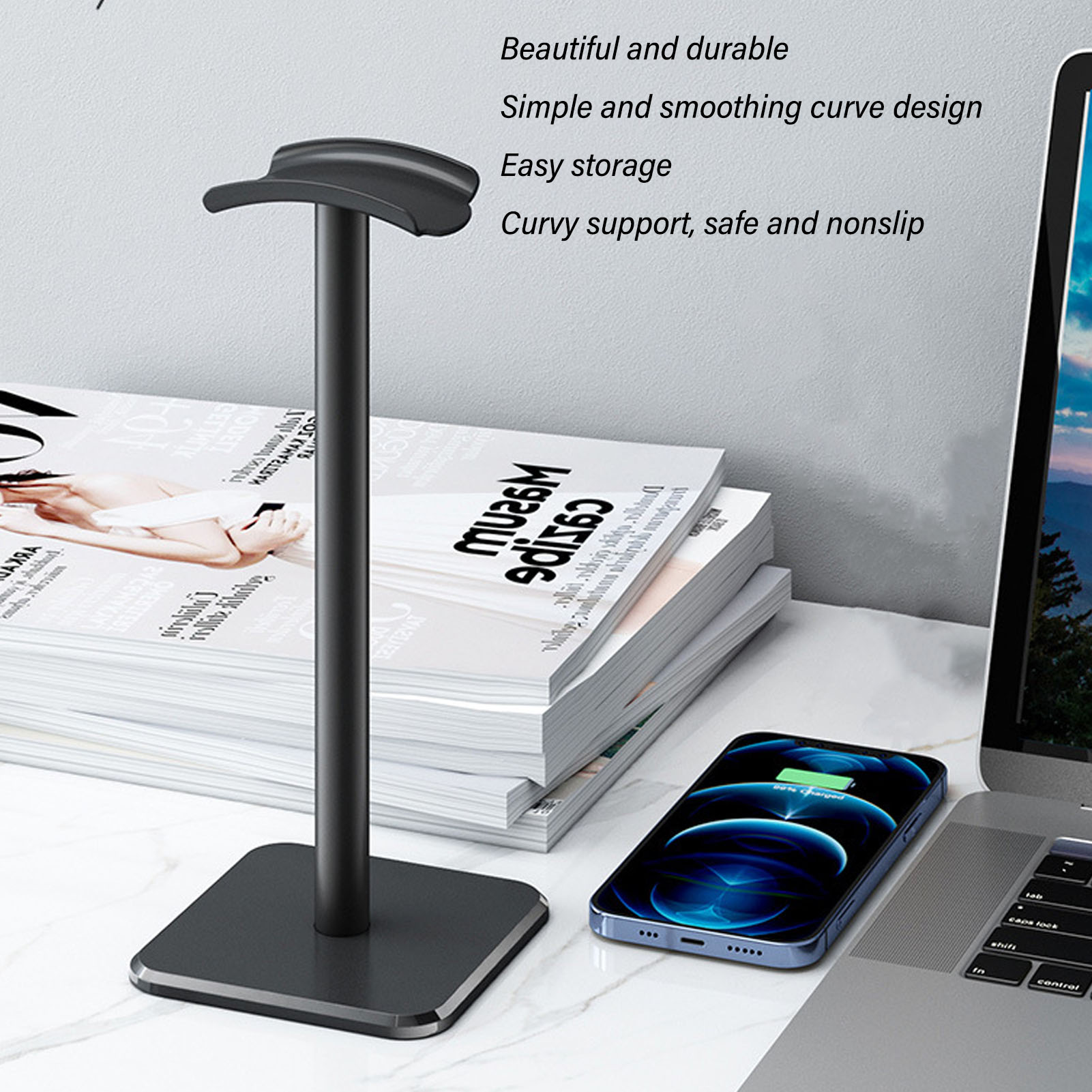 Kulaklık Standı Yuvarlak Köşe  - Headphone Stand Desk incelemesi ve fiyatı