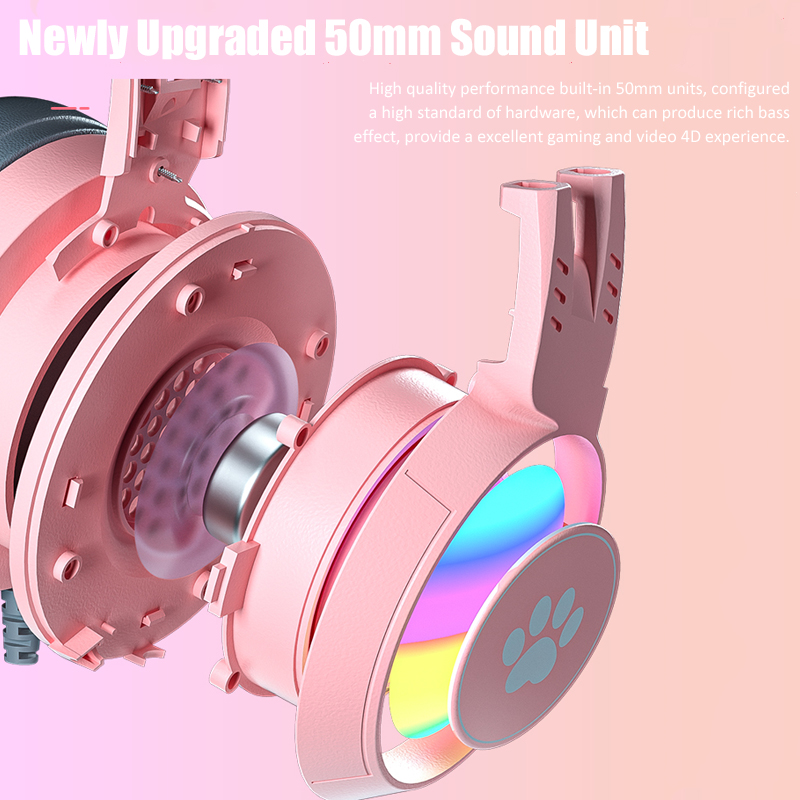 Sevimli kedi kulak oyun mikrof - Gaming Headset Rgb incelemesi ve fiyatı