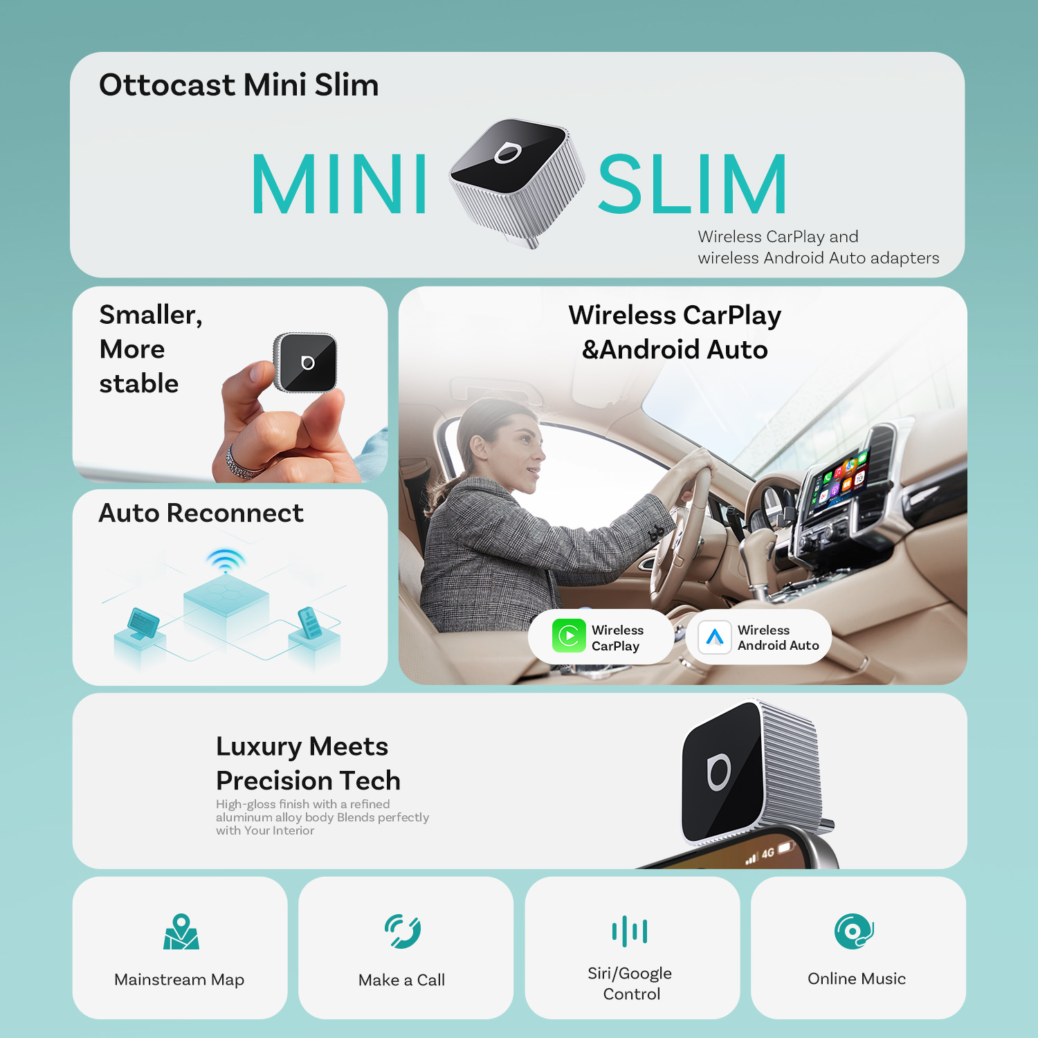 Ottocast Mini Slim Kablosuz Ca - Bluetooth Adapter Receiver incelemesi ve fiyatı